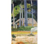ARToPHIIU Vintage Impressions sur Toile Affiche Mural Art Tableaux sur Toile Cabane dans les arbres de Paul Gauguin Posters Impressions Pour la Décoration du Salon 60x90cm