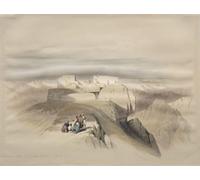 ARToPHIIU Vintage Impressions sur Toile Affiche Mural Art Tableaux sur Toile Chapelles chrétiennes et mahométanes au sommet du Sinaï par David Roberts Pour la Décoration du Salon 60x90cm