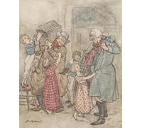 ARToPHIIU Vintage Impressions sur Toile Affiche Mural Art Tableaux sur Toile Chargé de jouets et de cadeaux par Arthur Rackham Posters Impressions Pour la Décoration du Salon 60x90cm