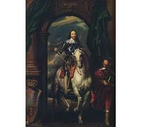 ARToPHIIU Vintage Impressions sur Toile Affiche Mural Art Tableaux sur Toile Charles Ier avec M De St Antoine parVan Dyck Posters Impressions Pour la Décoration du Salon 60x90cm