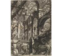 ARToPHIIU Vintage Impressions sur Toile Affiche Mural Art Tableaux sur Toile De la série les prisons imaginaires Par Piranesi de Battista Piranesi Pour la Décoration du Salon 60x90cm