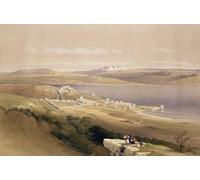 ARToPHIIU Vintage Impressions sur Toile Affiche Mural Art Tableaux sur Toile de Tibériade sur de Galilée par David Roberts Posters Impressions Pour la Décoration du Salon 60x90cm