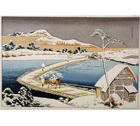 ARToPHIIU Vintage Impressions sur Toile Affiche Mural Art Tableaux sur Toile Impression de paysage japonais par Hokusai par Katsushika Hokusai Posters Impressions Pour la Décoration du Salon 60x90cm