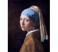 ARToPHIIU Vintage Impressions sur Toile Affiche Mural Art Tableaux sur Toile Jeune fille à la perle de Jan Vermeer Van Delft Posters Impressions Pour la Décoration du Salon 60x90cm