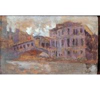 ARToPHIIU Vintage Impressions sur Toile Affiche Mural Art Tableaux sur Toile le pont du Rialto et le palais Camerlenghi par Walter Richard Sickert Pour la Décoration du Salon 60x90cm