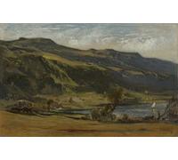 ARToPHIIU Vintage Impressions sur Toile Affiche Mural Art Tableaux sur Toile Paysage d'Auvergne par Théodore Rousseau Posters Impressions Pour la Décoration du Salon 60x90cm
