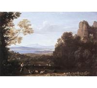 ARToPHIIU Vintage Impressions sur Toile Affiche Mural Art Tableaux sur Toile Peinture de paysage de Claude Lorrain Posters Impressions Pour la Décoration du Salon 60x90cm