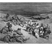 ARToPHIIU Vintage Impressions sur Toile Affiche Mural Art Tableaux sur Toile Peste, l'une des sept plaies d'Egypte de Gustave Doré Posters Impressions Pour la Décoration du Salon 60x90cm