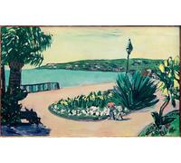ARToPHIIU Vintage Impressions sur Toile Affiche Mural Art Tableaux sur Toile Petite campagne italienne par Max Beckmann Posters Impressions Pour la Décoration du Salon 60x90cm