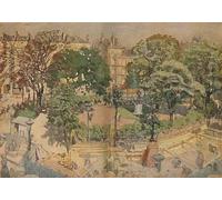 ARToPHIIU Vintage Impressions sur Toile Affiche Mural Art Tableaux sur Toile Place Vintimille vue de la fenêtre des peintres par Edouard Vuillard Pour la Décoration du Salon 60x90cm