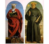 ARToPHIIU Vintage Impressions sur Toile Affiche Mural Art Tableaux sur Toile Polyptyque de saint Augustin Piero Della Francesca Posters Impressions Pour la Décoration du Salon 60x90cm