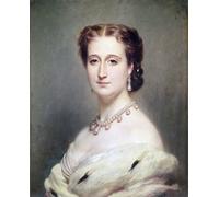 ARToPHIIU Vintage Impressions sur Toile Affiche Mural Art Tableaux sur Toile Portrait de l'Impératrice Eugénie par Xaver Winterhalter Posters Impressions Pour la Décoration du Salon 60x90cm