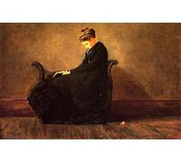ARToPHIIU Vintage Impressions sur Toile Affiche Mural Art Tableaux sur Toile Portrait d'Helena De Kay Winslow Homer Posters Impressions Pour la Décoration du Salon 60x90cm
