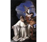 ARToPHIIU Vintage Impressions sur Toile Affiche Mural Art Tableaux sur Toile St Romuald par le Guerchin Posters Impressions Pour la Décoration du Salon 60x90cm