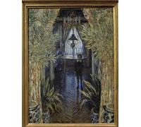 ARToPHIIU Vintage Impressions sur Toile Affiche Mural Art Tableaux sur Toile une vue intérieure d'angle d'appartement avec le fils de Claude Monet Pour la Décoration du Salon 60x90cm