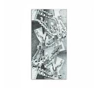 Artopweb CrystalArt 100 x 50 cm Tableau Plexiglass effet verre brillant léger prêt à accrocher décoration maison art design italien écologique - Homage to Maurits Cornelis - House Of Stairs