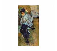 Artopweb CrystalArt 100 x 50 cm Tableau Plexiglass Effet Verre Brillant Léger Prêt à Suspendre Décoration Maison Art Design Italien Eco-Friendly - Jane Avril Dancing de Toulouse-Lautrec