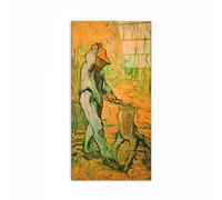 Artopweb CrystalArt 100 x 50 cm Tableau Plexiglass Effet Verre Brillant Léger Prêt à Suspendre Décoration Maison Art Design Italien Eco-Friendly - Woodcutter (After Millet) par Van Gogh Vincent