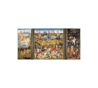 Artopweb CrystalArt 50 × 100 cm Tableau Plexiglass effet verre brillant léger prêt à accrocher décoration maison art design italien écologique - Homage to Bosch - The garden of delight