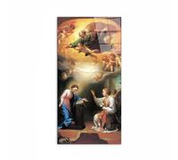 Artopweb CrystalArt 50×100 cm | Tableau Plexiglass effet verre brillant, prêt à accrocher | Décoration maison Art Made in Italy Eco-Friendly - Annonciation de Botticelli Sandro