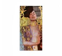 Artopweb CrystalArt 50 × 100 cm | Tableau Plexiglass effet verre brillant, prêt à accrocher | Décoration maison Art Made in Italy Eco-Friendly - Judith di Klimt Gustav
