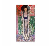 Artopweb CrystalArt 50 × 100 cm | Tableau Plexiglass effet verre brillant, prêt à accrocher | Décoration maison Art Made in Italy Eco-Friendly - Portrait of Bloch-Bauer de Klimt Gustav