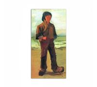 Artopweb CrystalArt 50 × 100 cm | Tableau Plexiglass effet verre brillant, prêt à accrocher | Décoration maison Art Made in Italy Eco-Friendly - Fisher on the shore de Van Gogh Vincent