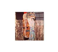 Artopweb CrystalArt 50 × 70 cm | Tableau Plexiglass effet verre brillant, léger et prêt à accrocher | Décoration maison Art Design Italien Eco-Friendly - The three ages of a woman by Klimt Gustav