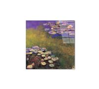 Artopweb CrystalArt 50 × 70 cm | Tableau Plexiglass effet verre brillant, léger et prêt à accrocher| Décoration maison Art Design Italien Eco-Friendly - Homage to Monet - Water lilias di Art Studio