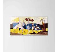 Artopweb CrystalArt 50 x 100 cm Tableau Plexiglass Effet Verre Brillant Léger Prêt à Suspendre Décoration Maison Art Design Italien Eco-Friendly - Homage to Pablo - La Joie De Vivre