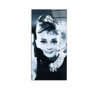 Artopweb CrystalArt 50 x 100 cm | Tableau Plexiglass effet verre brillant, prêt à accrocher - Homage to Audrey - Petit déjeuner chez Tiffany Tranquil par Art Studio