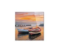 Artopweb CrystalArt 50 x 70 cm | Tableau Plexiglass effet verre brillant, léger et prêt à accrocher | Décoration de la maison Art Design Italien Eco-Friendly - Calm Sea di Art Studio