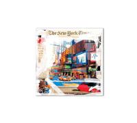 Artopweb CrystalArt 50 x 70 cm | Tableau Plexiglass effet verre brillant, léger et prêt à accrocher | Décoration de la maison Art Design Italien Eco-Friendly - New York résumé d'Art Studio