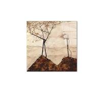 Artopweb CrystalArt 50 x 70 cm | Tableau Plexiglass effet verre brillant, léger et prêt à accrocher | Décoration de la maison Art Design Italien Eco-Friendly - Autumn sun and trees di Schiele EgonÂ