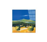 Artopweb CrystalArt 50 x 70 cm | Tableau Plexiglass effet verre brillant, léger et prêt à accrocher | Décoration de la maison Art Design Italien Eco-Friendly - Tuscany Blue Sky par Art Studio