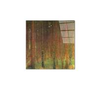 Artopweb CrystalArt 50 x 70 cm | Tableau Plexiglass effet verre brillant, léger et prêt à accrocher | Décoration de la maison Art Design Italien Eco-Friendly - Tannenwald II de Klimt Gustav