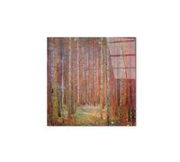 Artopweb CrystalArt 50 x 70 cm | Tableau Plexiglass effet verre brillant, léger et prêt à accrocher | Décoration de la maison Art Design Italien Eco-Friendly - Tannenwald I de Klimt Gustav