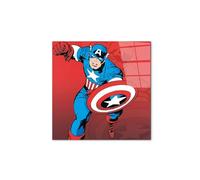 Artopweb CrystalArt 50 x 70 cm | Tableau Plexiglass effet verre brillant, léger et prêt à accrocher | Décoration de la maison Art Design Italien Eco-Friendly - Homage to Captain America par Art Studio