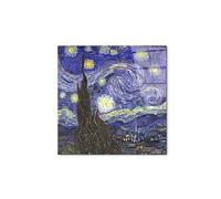Artopweb CrystalArt 50 x 70 cm | Tableau Plexiglass effet verre brillant, léger et prêt à accrocher | Décoration de la maison Art Design Italien Eco-Friendly - Starry Night de Van Gogh Vincent