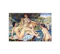 Artopweb CrystalArt 53 × 80 cm Tableau Plexiglass Effet Verre Brillant Léger Prêt à Suspendre Décoration Maison Art Design Italien Eco-Friendly - The Large Bathers de Renoir Pierre-Auguste