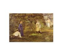 Artopweb CrystalArt 53×80 cm Tableau Plexiglass Effet Verre Brillant Léger Prêt à Suspendre Décoration Maison Art Design Italien Eco-Friendly - Croquet Party de Manet Édouard