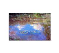 Artopweb CrystalArt 53 × 80 cm Tableau Plexiglass Effet Verre Brillant Léger Prêt à Suspendre Décoration Maison Art Design Italien Eco-Friendly - Water Lily Pond IV de Monet Claude