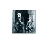 Artopweb CrystalArt 58 x 58 cm Tableau Plexiglass Effet Verre Brillant Léger Prêt à Suspendre Décoration Maison Art Design Italien Eco-Friendly - Charlie Chaplin Modern Times par Art Studio