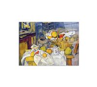 Artopweb CrystalArt 58 x 78 cm Tableau Plexiglass effet verre brillant léger prêt à accrocher décoration maison art design italien écologique - Still Life with Fruit Basket par Cezanne Paul