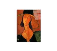 Artopweb CrystalArt 78 × 58 cm Tableau Plexiglass effet verre brillant léger prêt à accrocher décoration maison art design italien écologique - Homage to Modigliani - Jeanne Hebuterne