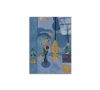 Artopweb CrystalArt 78 × 58 cm Tableau Plexiglass effet verre brillant léger prêt à accrocher décoration maison art design italien écologique - Homage to Matisse - The blue window
