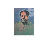 Artopweb CrystalArt 78 × 58 cm Tableau Plexiglass Effet Verre Brillant Léger Prêt à Suspendre Décoration Maison Art Design Italien Eco-Friendly - Homage to Andy - Mao Zedong par Art Studio