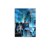 Artopweb CrystalArt 78 × 58 cm Tableau Plexiglass Effet Verre Brillant Léger Prêt à Suspendre Décoration Maison Art Design Italien Eco-Friendly - Comics Batman Darkest Night par Art Studio