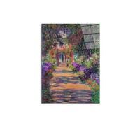Artopweb CrystalArt 78 x 58 cm Tableau Plexiglass Effet Verre Brillant Léger Prêt à Suspendre Décoration Maison Art Design Italien Eco-Friendly - Homage to Monet - Une Alle Du Jardin De Giverny