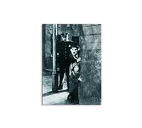Artopweb CrystalArt 78 x 58 cm Tableau Plexiglass Effet Verre Brillant Léger Prêt à Suspendre Décoration Maison Art Design Italien Eco-Friendly - Charlie Chaplin par Art Studio